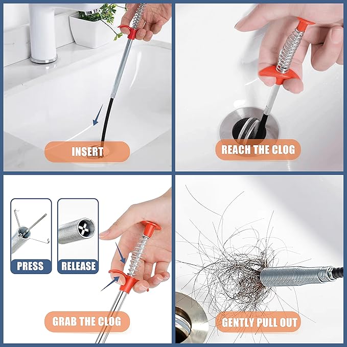 DrainMaster™ 9-Piece Drain Cleaning Kit